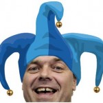 Denna bild på Jan Björklund är eventuellt ett montage